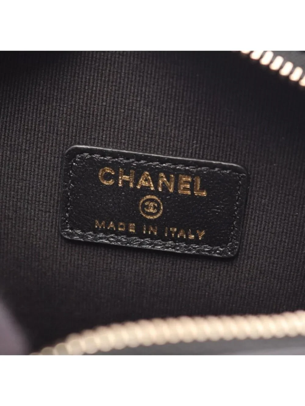 Chanel Shoulder Bag Heart Chain Clutch Quilted Black Lambskin